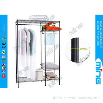 Chrome Wire Shelving Garment Dispaly Rack for Clothing